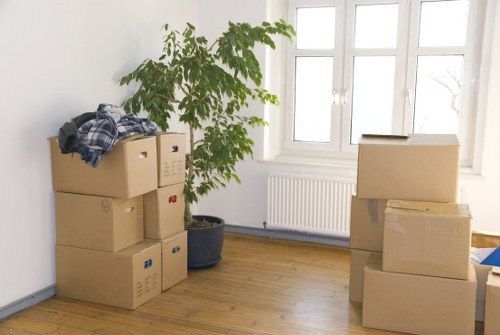 Variety of waste materials sorted for clearance