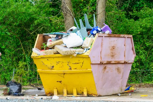 Professional rubbish clearance team in Brentford