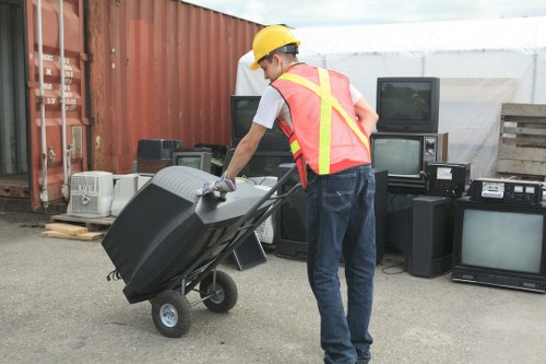 Recycling efforts by rubbish clearance company in Harlington