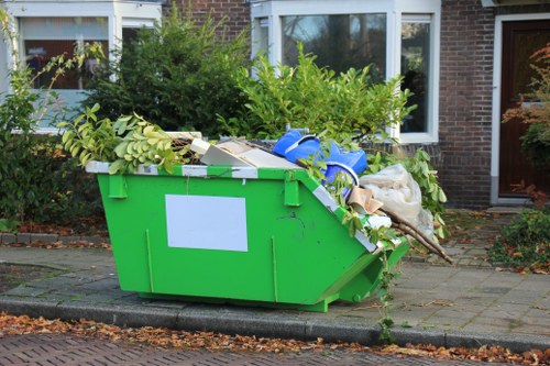 Map highlighting areas served by Golders Green rubbish clearance